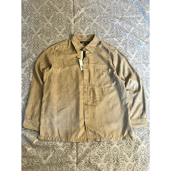 NWT Croft & Barrow Oatmeal Flannel Shirt XL | 31” - Picture 1 of 6